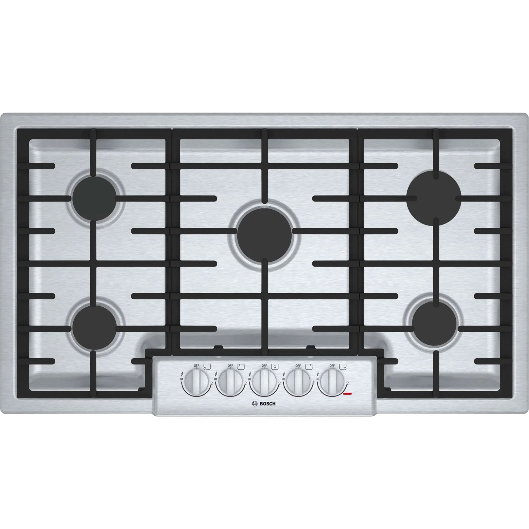 36″ Gas Cooktop with 5 Burners, Stainless Steel, Legacy Model