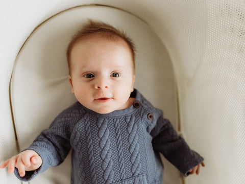 Baby in a bassinet