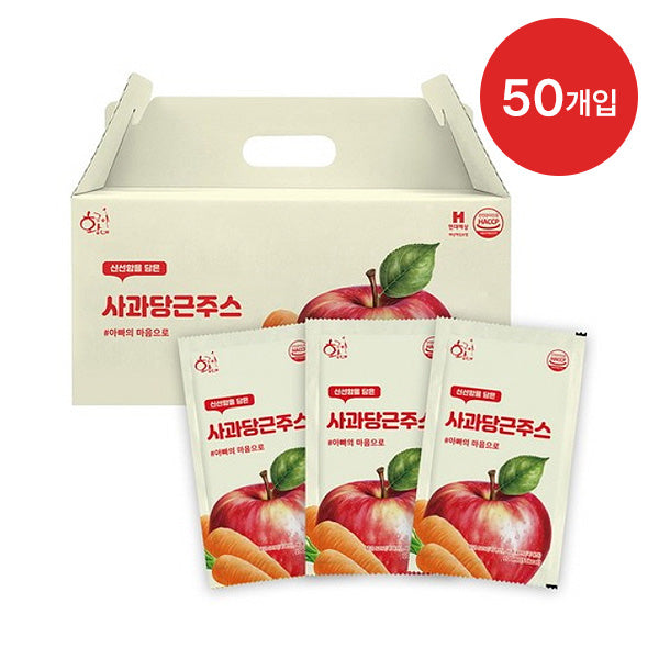 [묶음상품][황금이네] 사과당근주스 (100ml x 50개입)