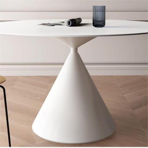 part of white dining table