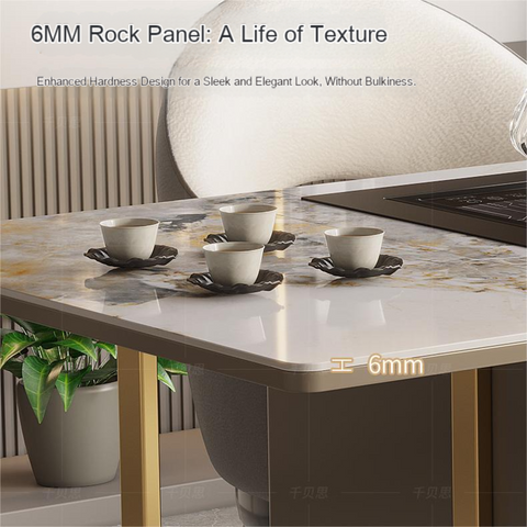 6mm sintered stone chinese tea table