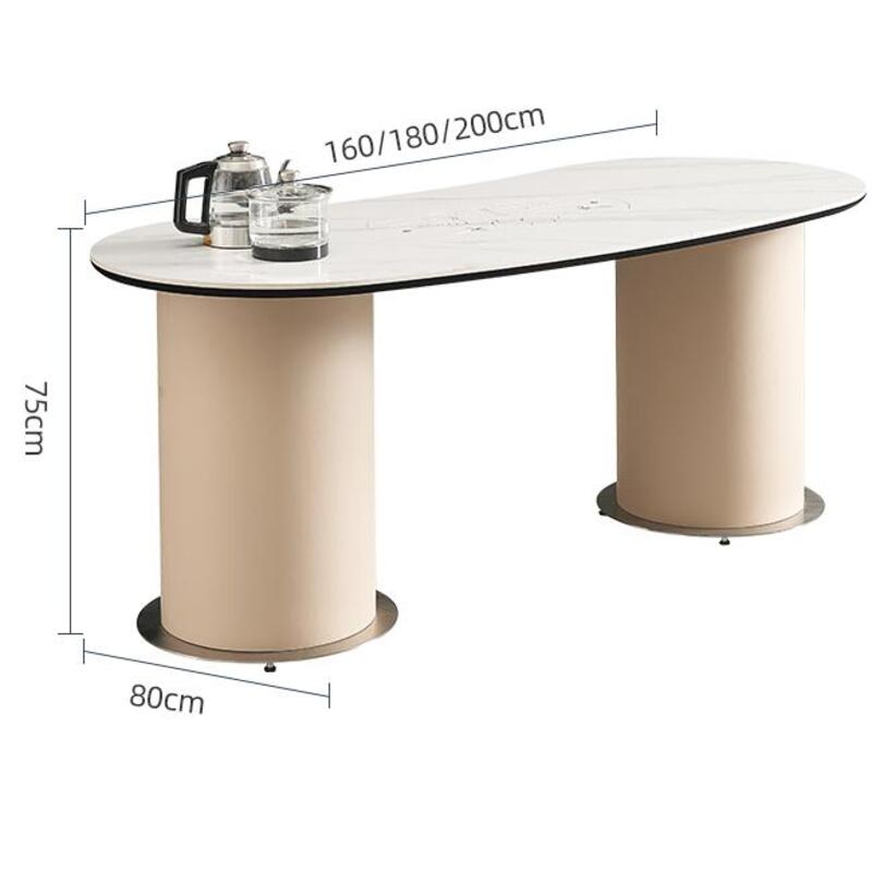 the size of the oval island table h981