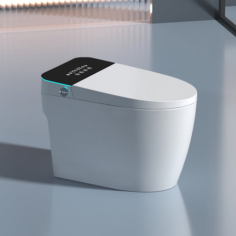 smart toilet include screen with voice control