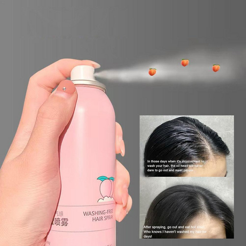 0 main do not wash dry hair spray hair to greasy fresh fluffy fluffy powder air bangs oil control shampoo fluffy lazy first aid