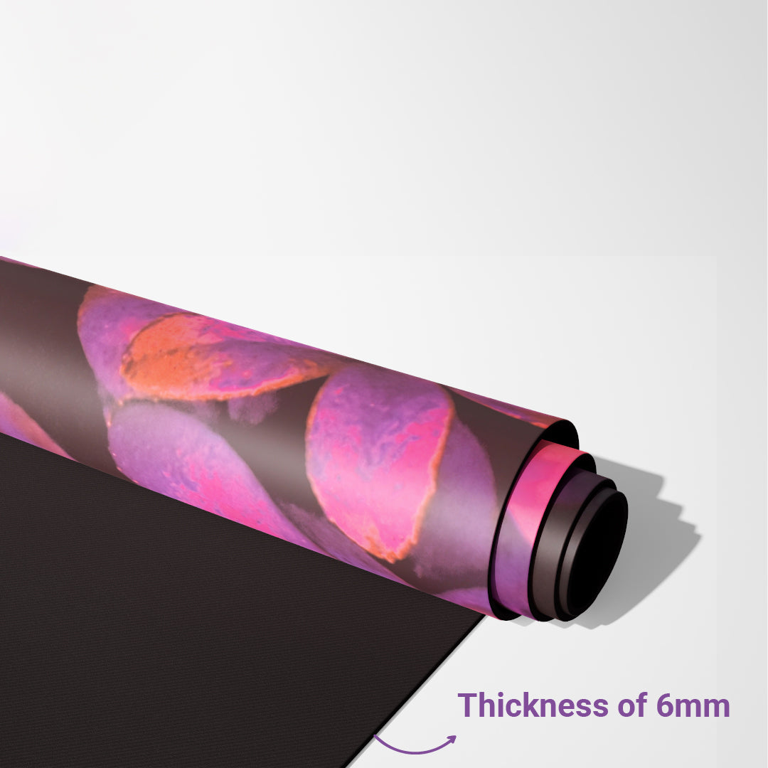 Yoga Mat Natural Rubber 72 inch x 27 inch X 6MM ,Harmony & Hues