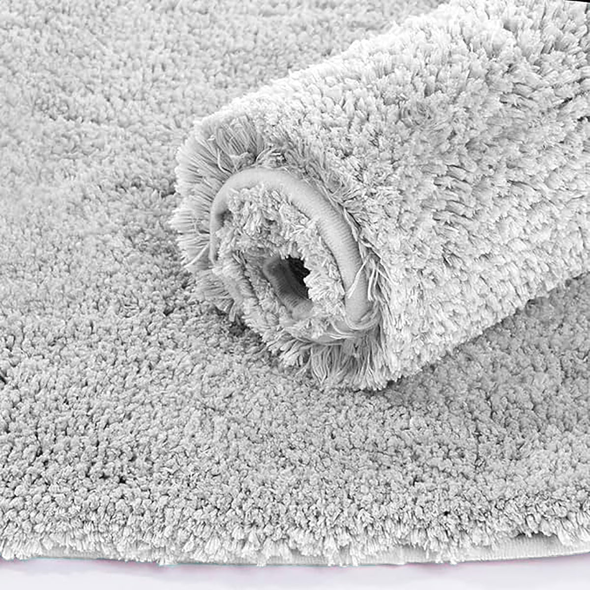 SOFT STEP, MICROFIBER BATH MAT,( PACK OF 1),GREY (80 CM X 50 CM)