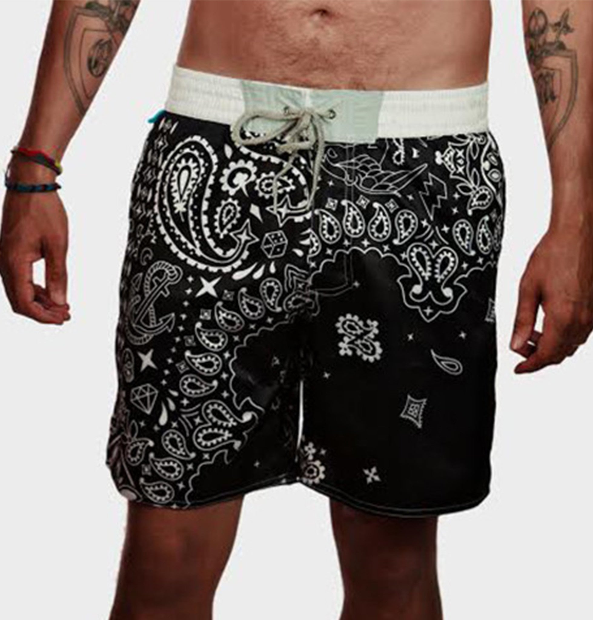 bandana swim trunks