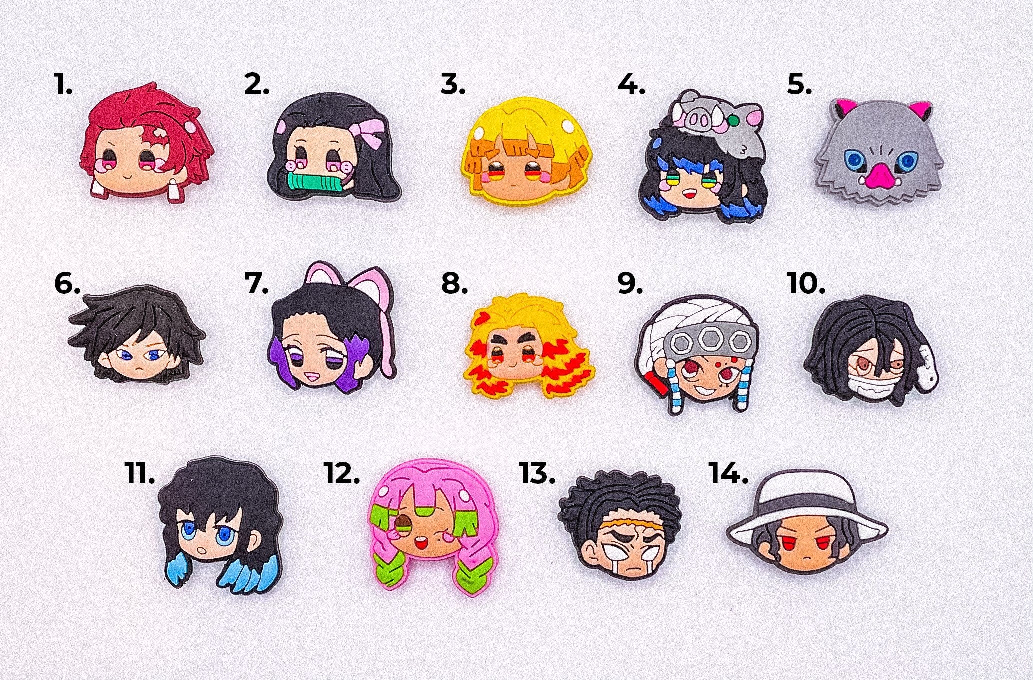 Demon Slayer Croc  Clog Charms anime characters Jibbitz Flat Rate  Shipping  eBay