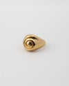 SAGA Jewelry Shell Ring - 18k Gold Plated Brass  for Women, Timeless and Versatile Design