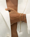 SAGA jewelry Big Rolo Bracelet Gold