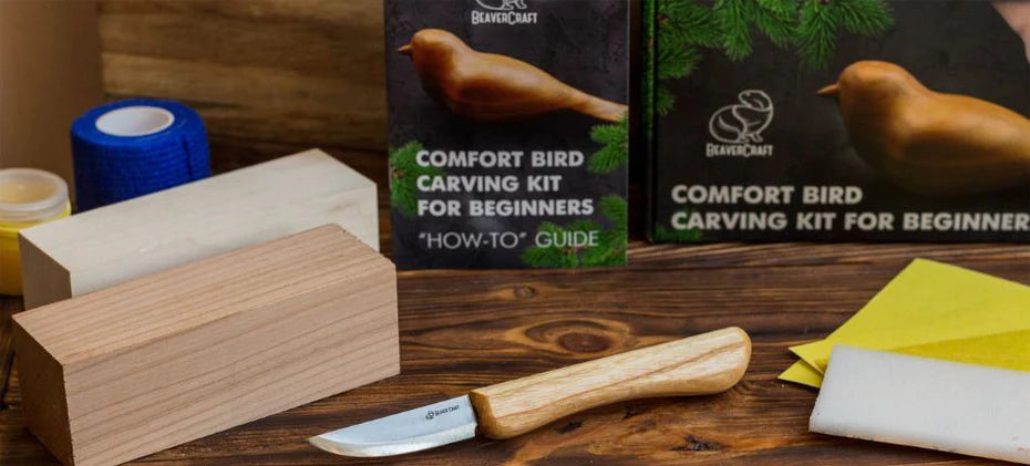 Beginner Whittling Kit Whittling Bird Kit Whittling Tool Bird Carving Kit  for Beginners Make Your Own Driftwood Art Bird Carving Kit 