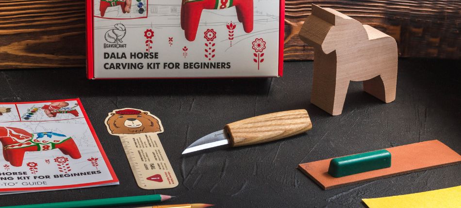 Kit for carving horse