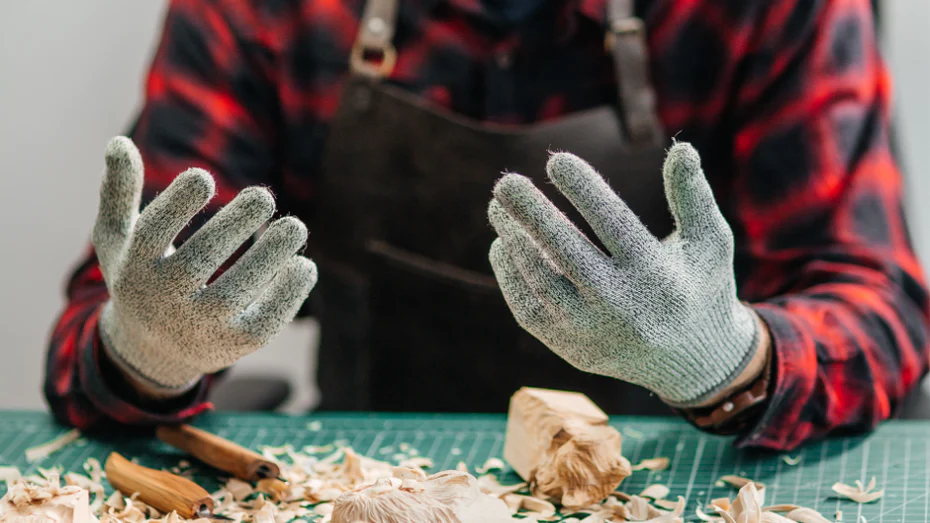 wood carving gloves