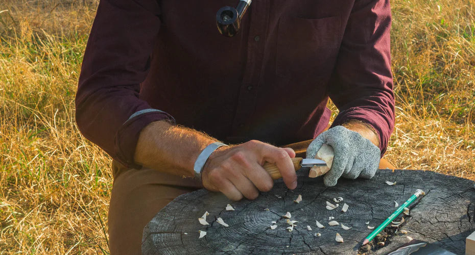 carving wooden figure