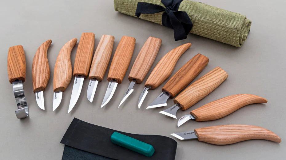 Wood carving set of 12 knives