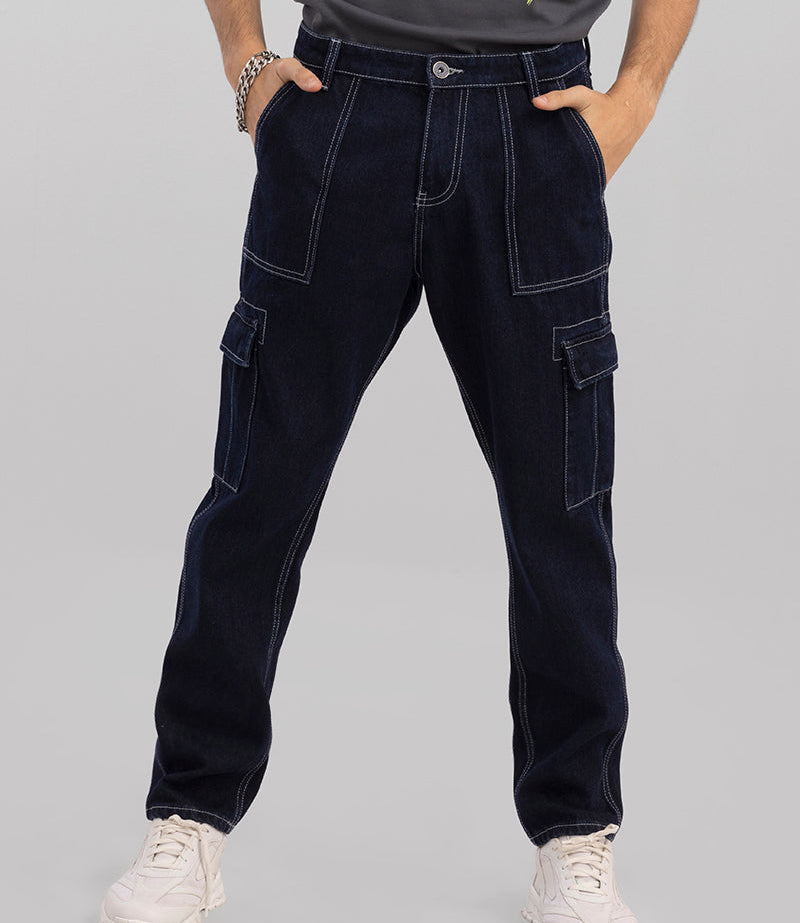 Midnight Black Baggy Fit Rigid Jeans - Your Path to Relaxed Elegance