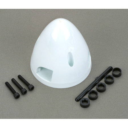 DUBRO 3 BLADE SPINNER: 2" WHT