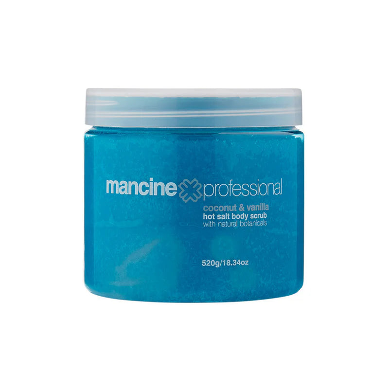 Mancine Hot Salt Body Scrub: Coconut & Vanilla