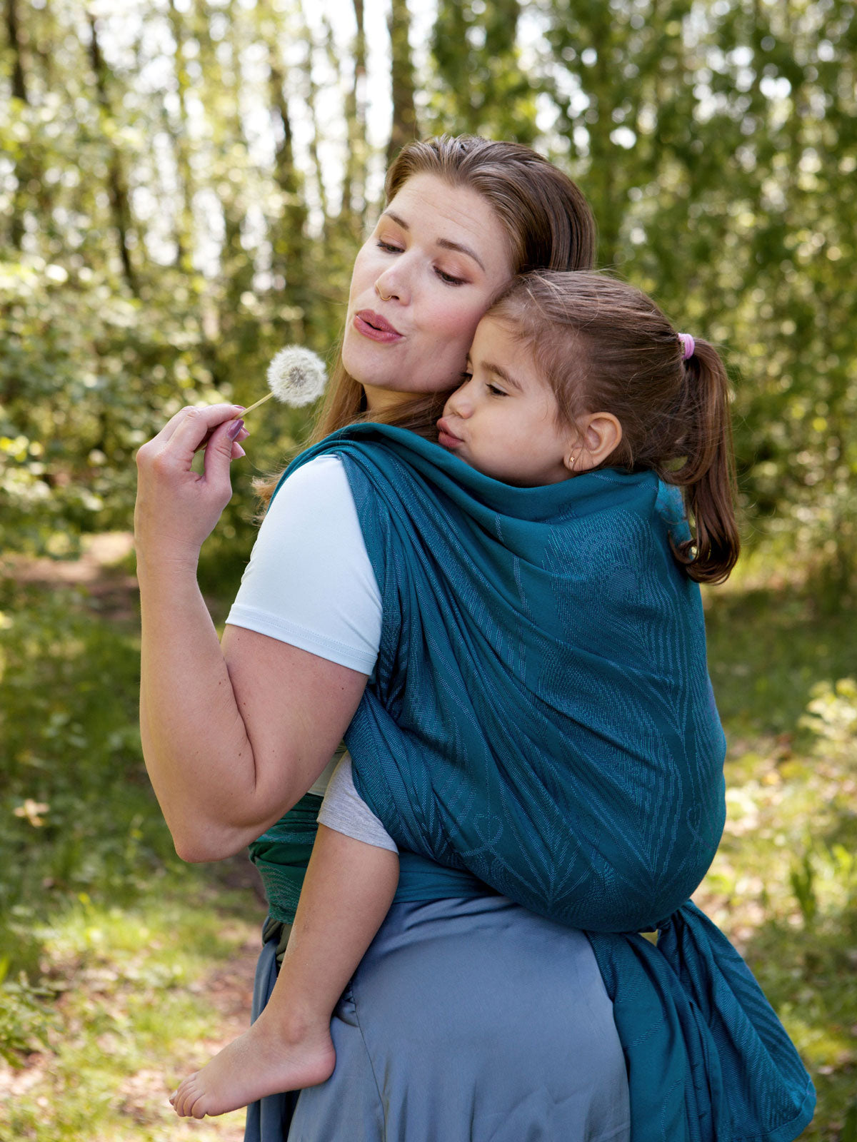Paven Mermaid Saphire baby wrap back carry