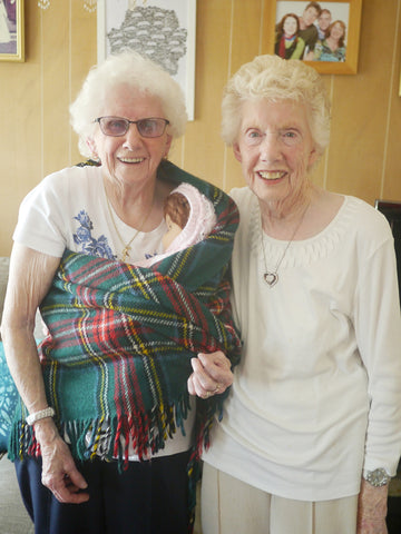 May and Fay with the plaid sling