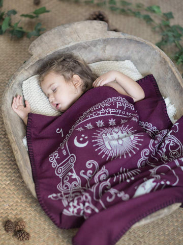 Baby Sleeping under baby blanket