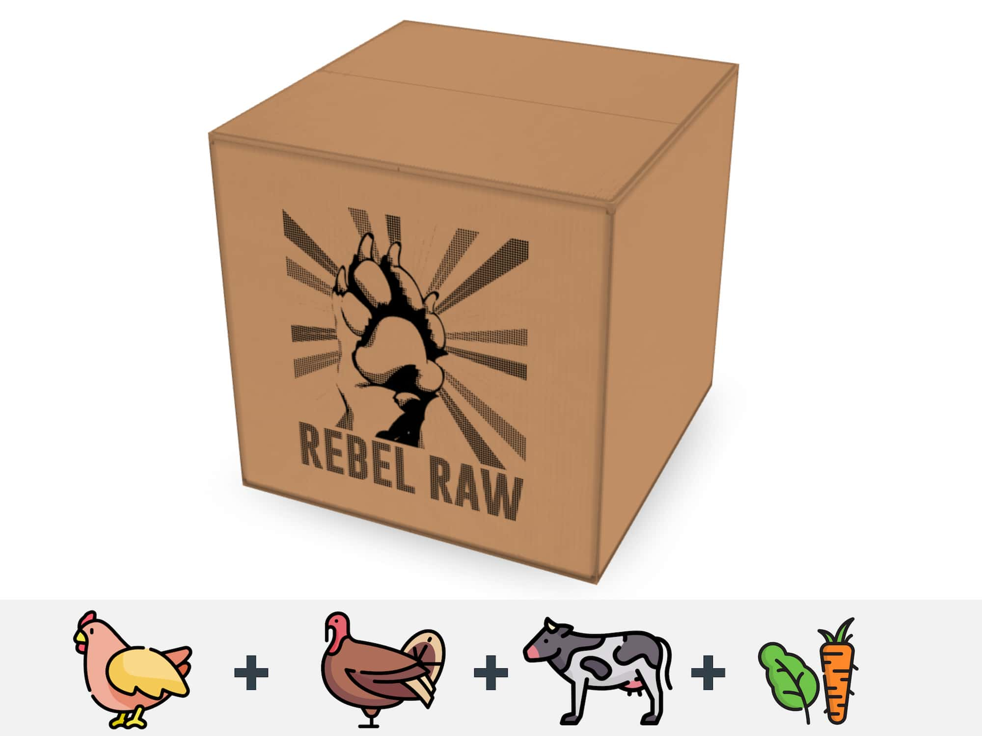 Beef Chicken Turkey Bulk Box - Rebel Raw product image