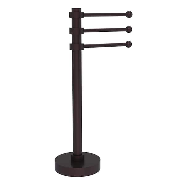 Vanity Top 9 in. 3-Swing Arm Guest Towel Holder in Antique Bronze
