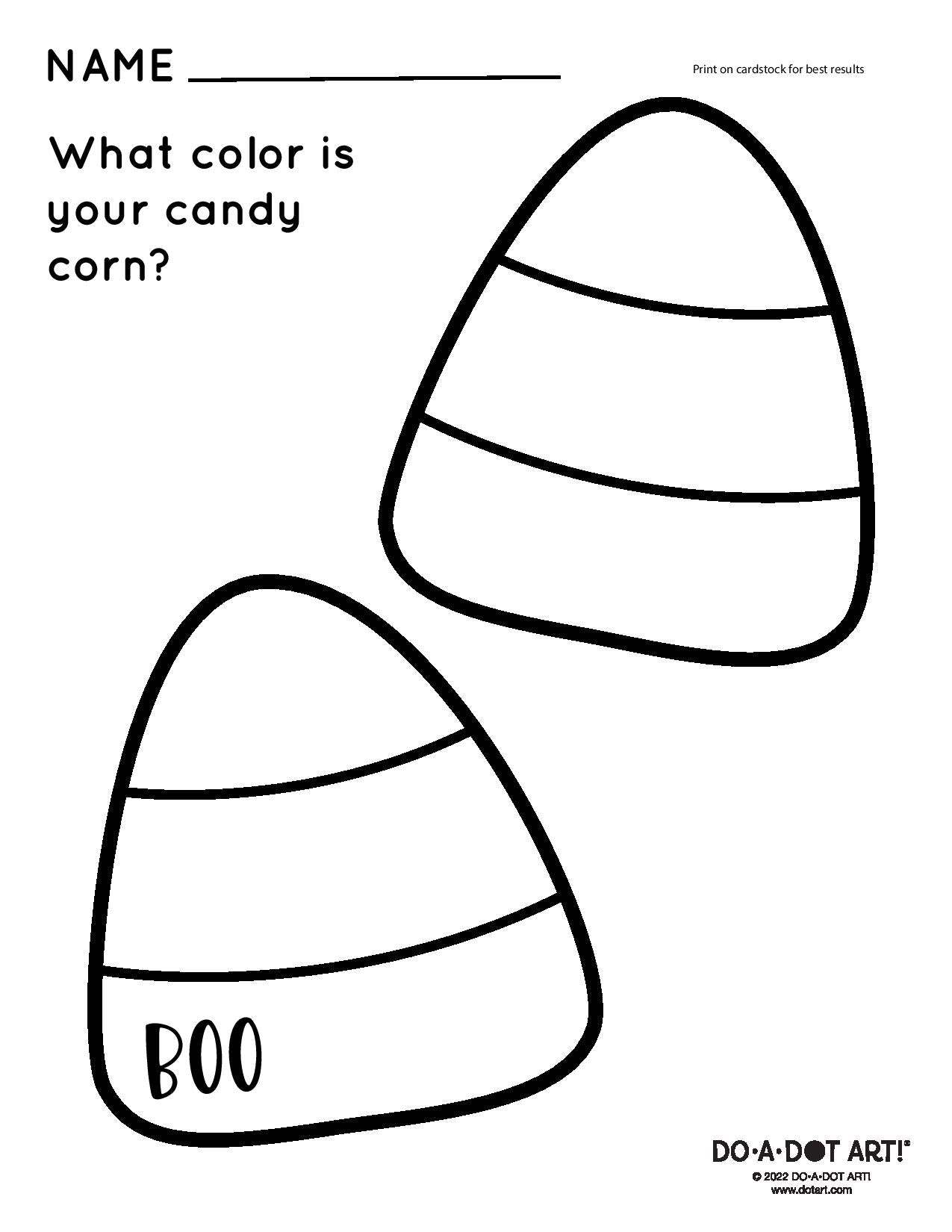 Preview of Candy Corn Printable
