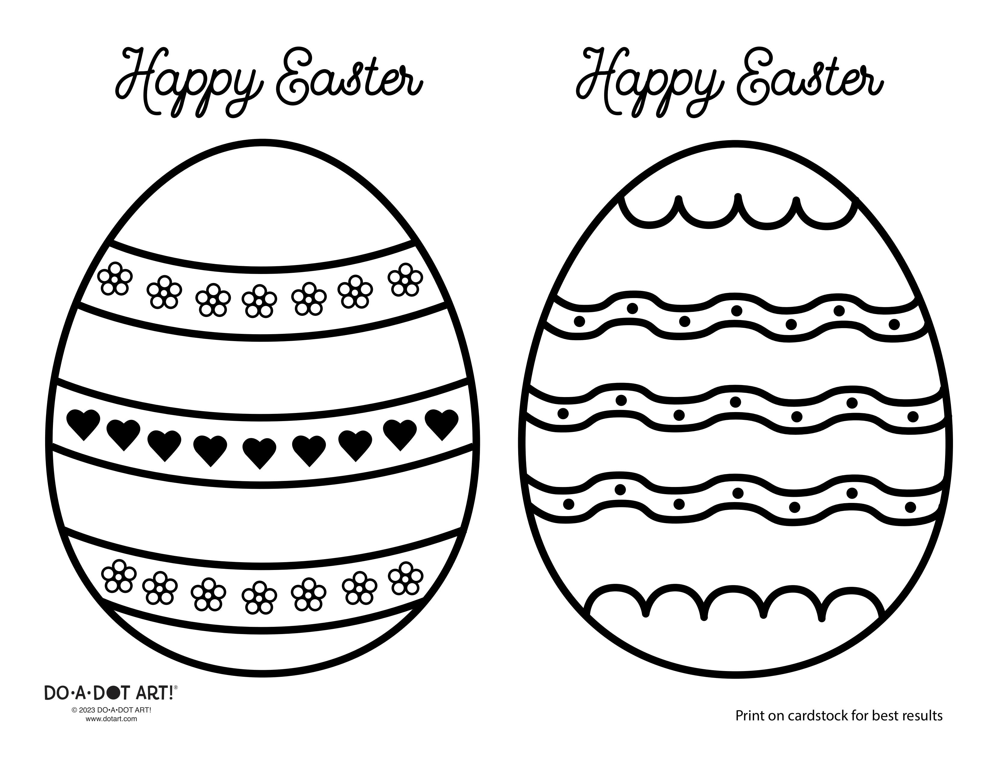 Preview of Easter Eggs Printable