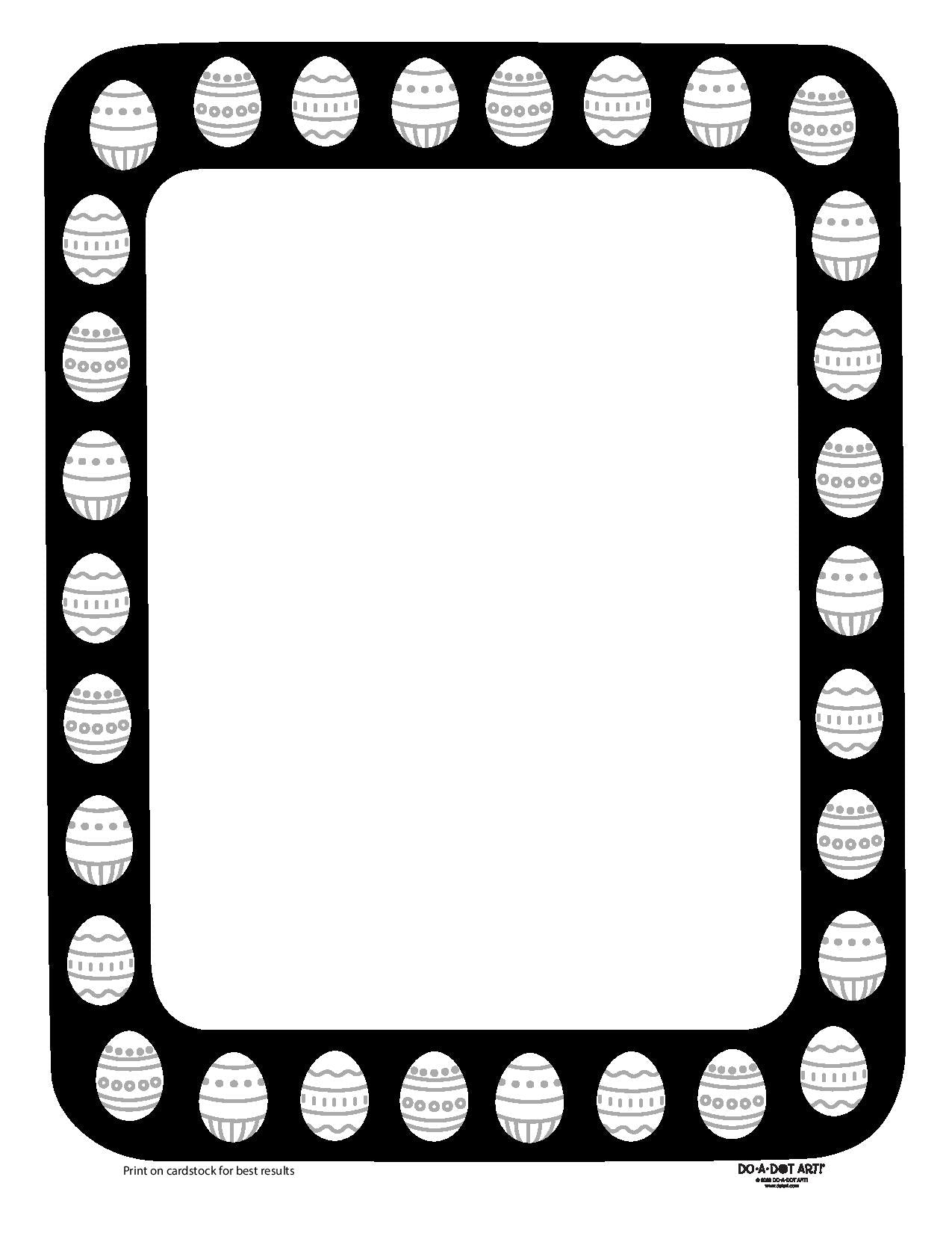 Preview of Easter Frame Printable