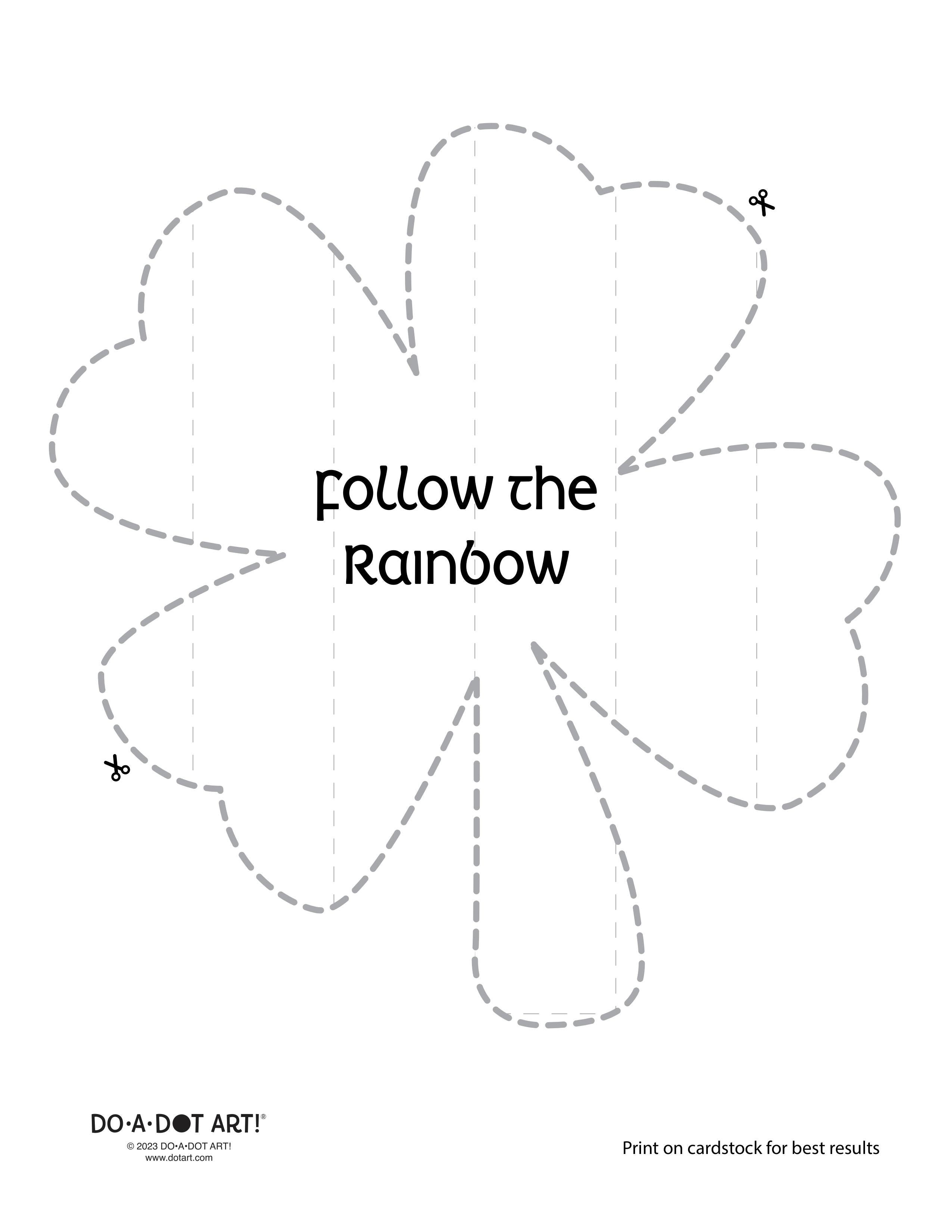 Preview of Follow the Rainbow  Printable