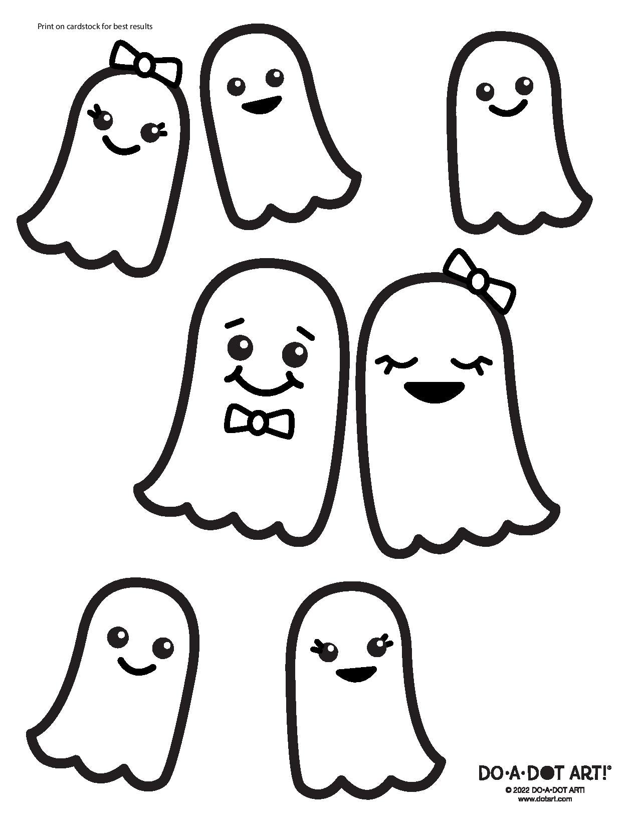 Preview of Ghosts Printable