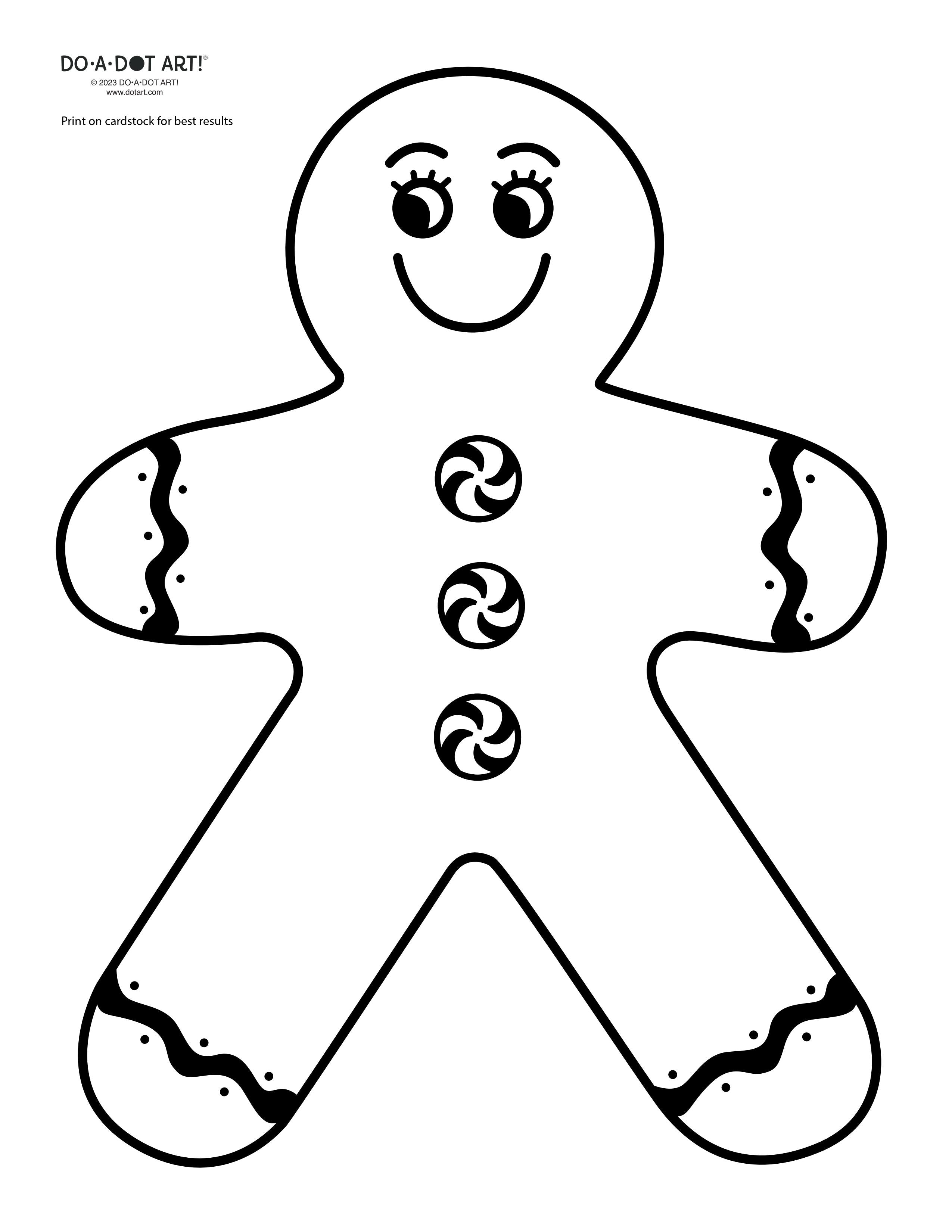 Preview of Gingerbread Man Printable