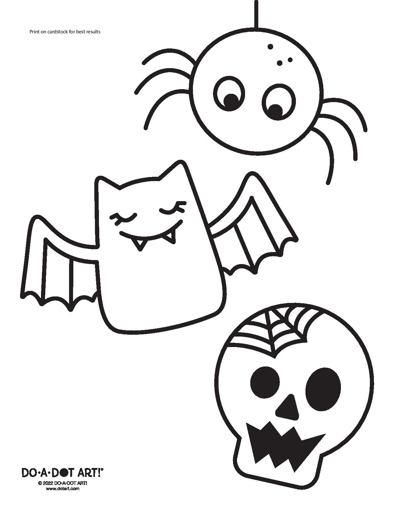 Preview of Halloween Friends Printable