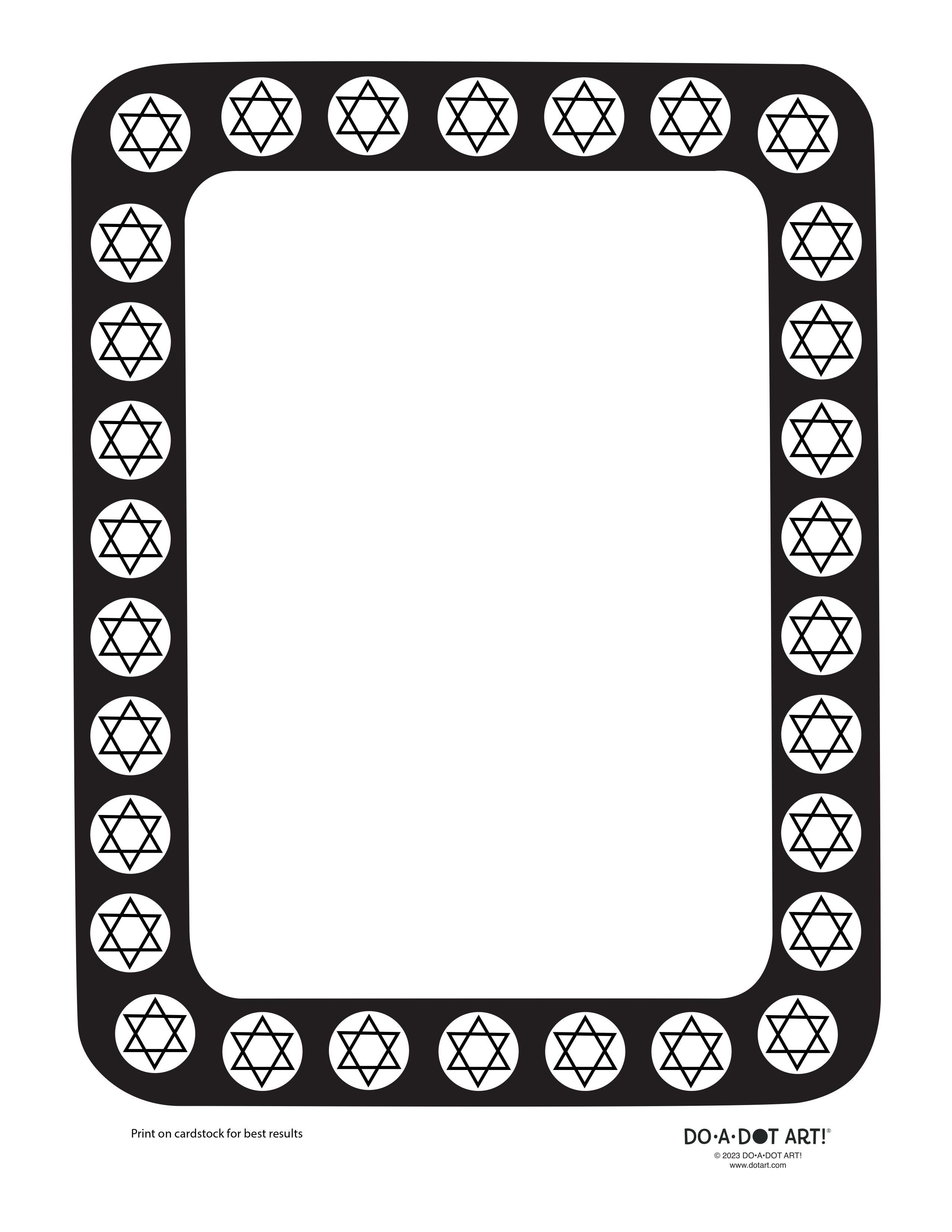 Preview of Hanukkah Border Printable