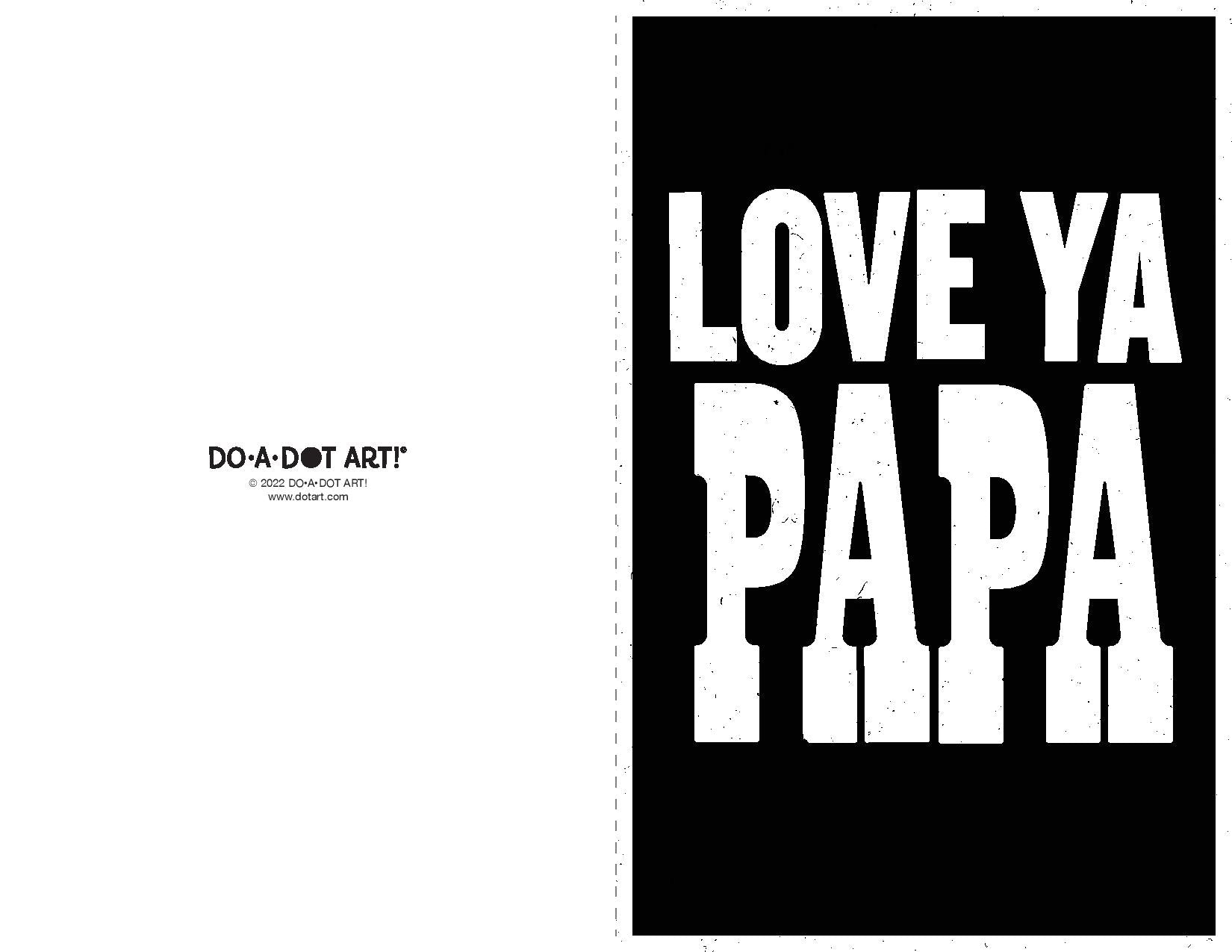 Preview of Papa Card Printable