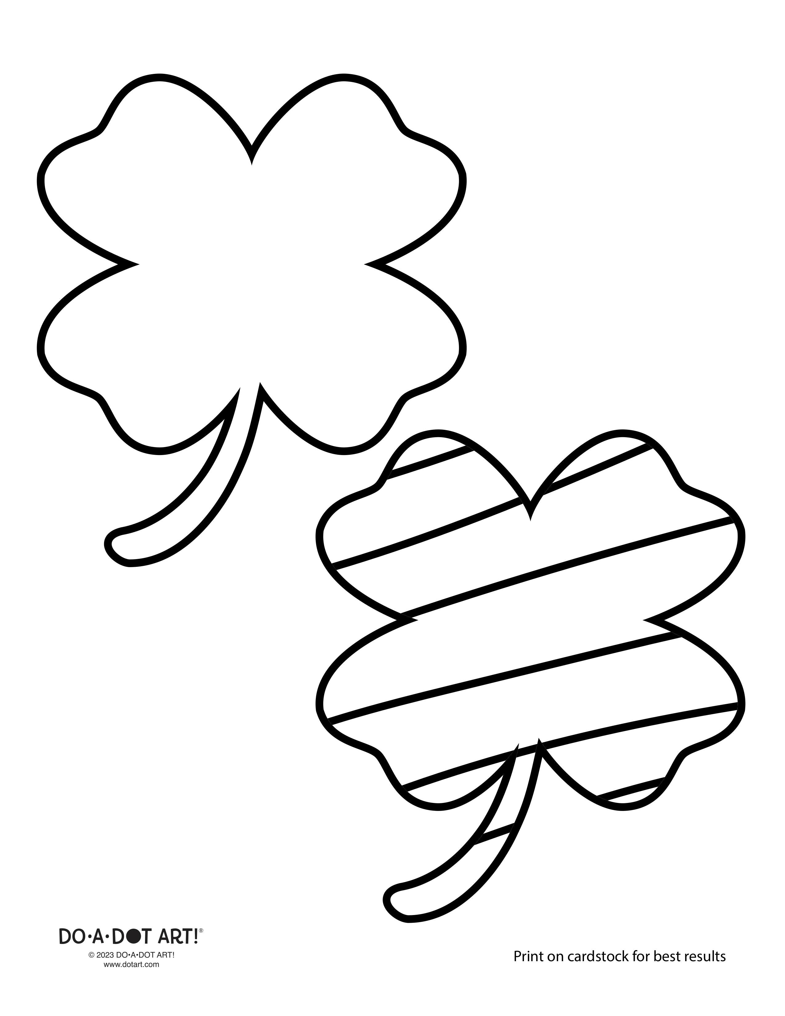 Preview of Shamrock Doodle Printable