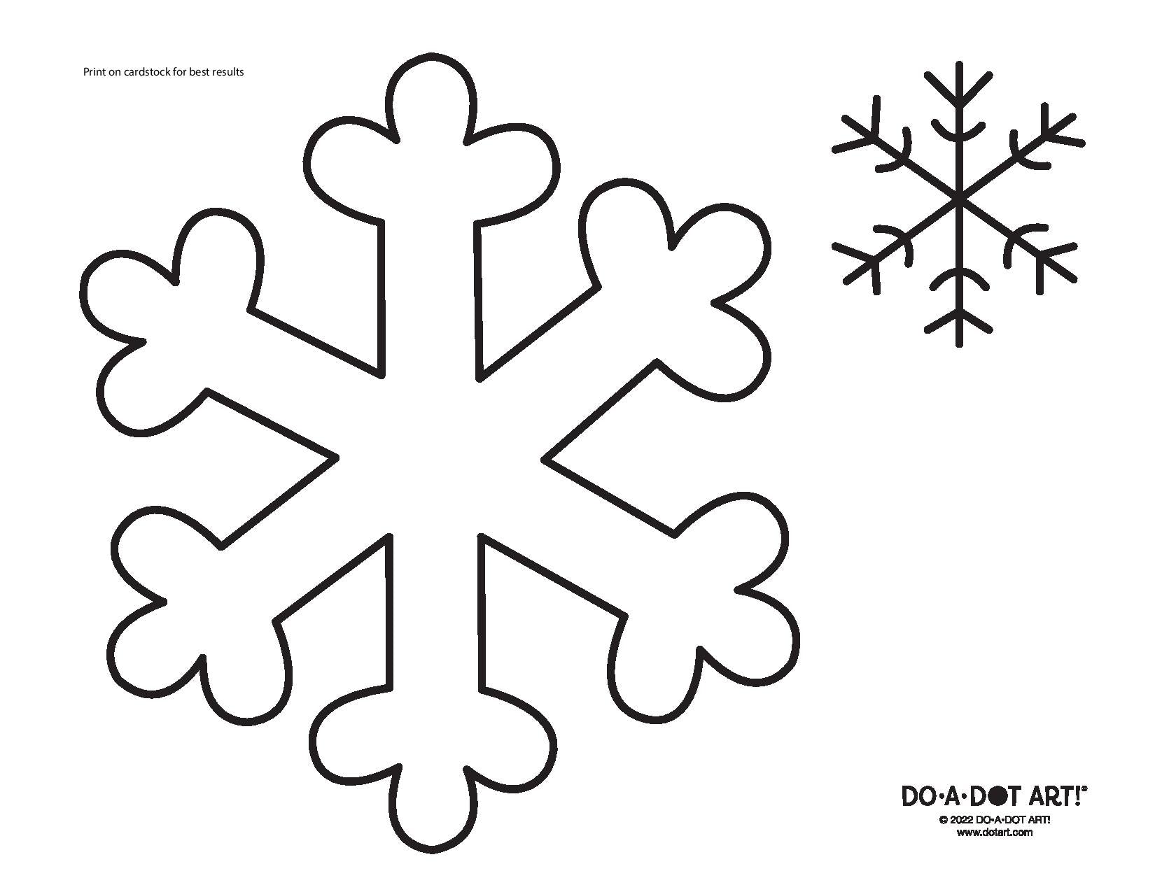 Preview of Snowflake Printable