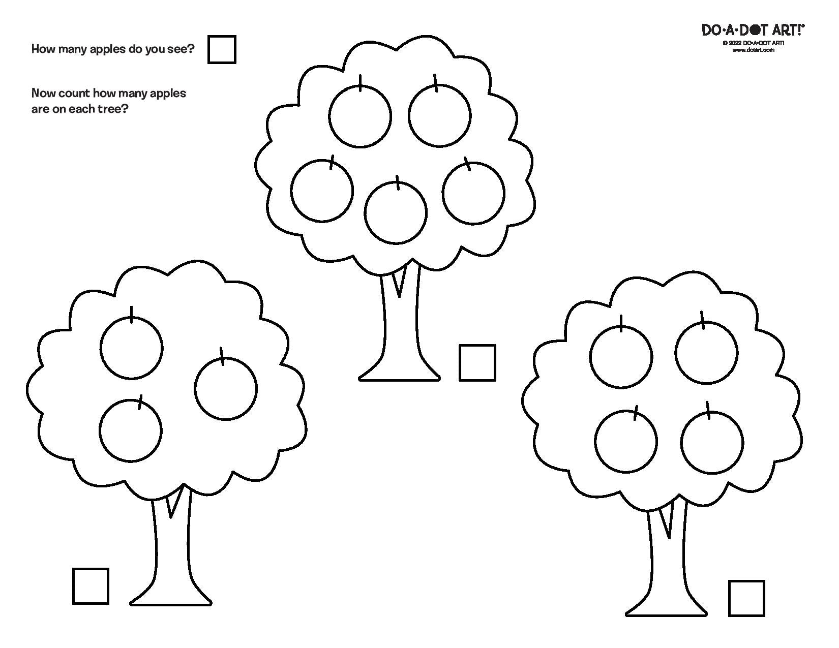 Preview of Tree Spots Printable