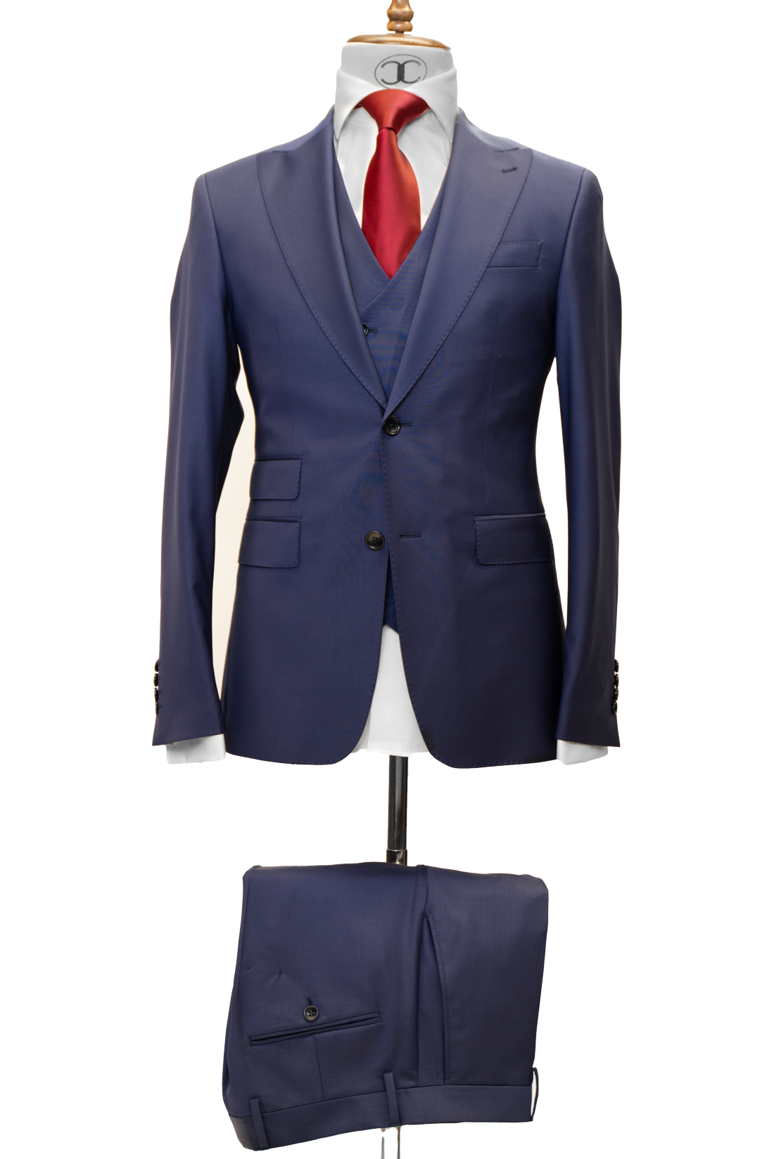 Slim Fit French Blue Two Piece Suit GB-188 – Italy Direct