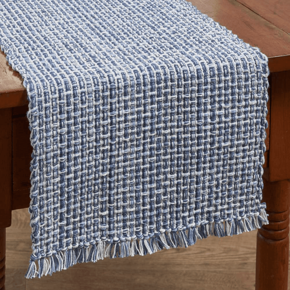 Denim Tweed Table Runner