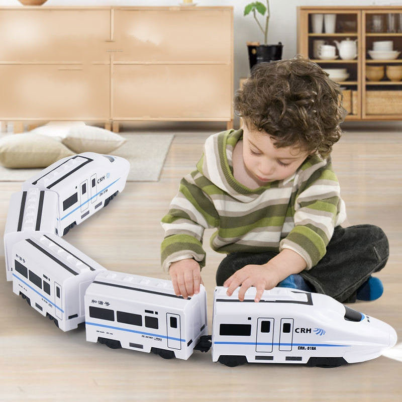 Trilhos de brinquedo de trem elétrico clássicos trem modelo ferroviário  definir veículo profissional circuito de veículo modelo interativo  brinquedo