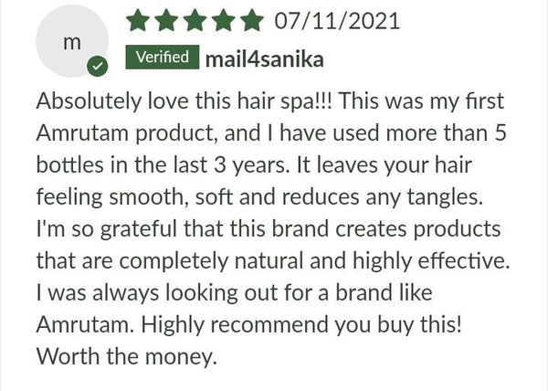 Kuntal Care Hair Spa Review | Amrutam