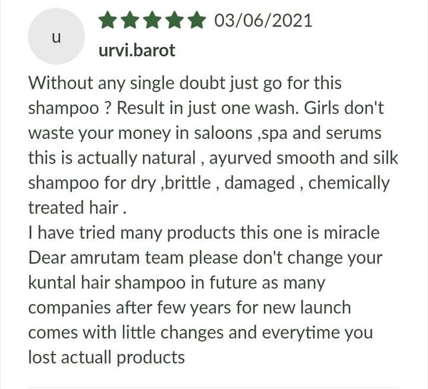 Kuntal Herbal Shampoo Review | Amrutam