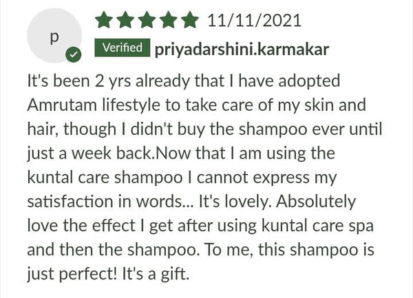 Kuntal Herbal Shampoo Review | Amrutam
