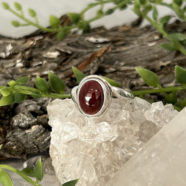 Product Image of Hessonite Garnet Sterling Silver Ring #1