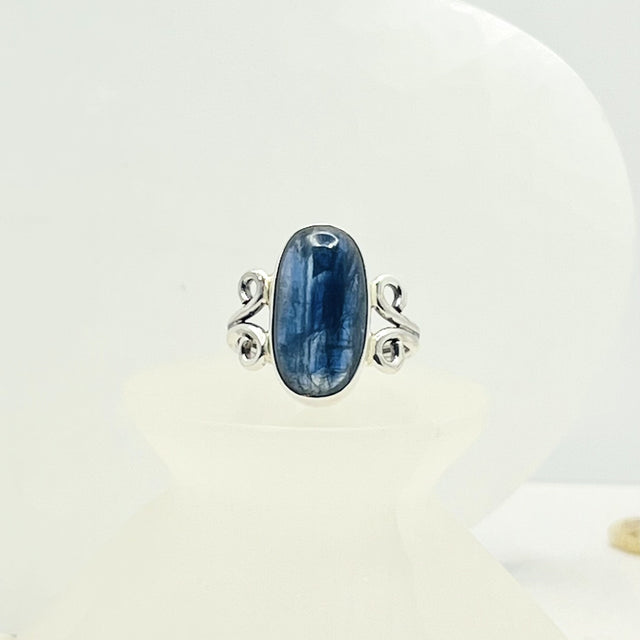 Product Image of Kyanite Oval Sterling Silver Ring #1