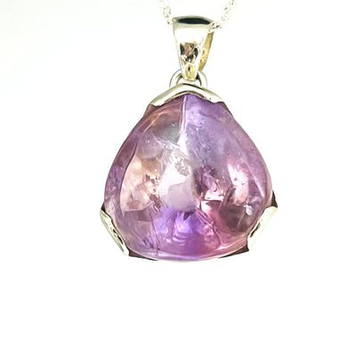 Ametrine Trillion Sterling Silver Pendant