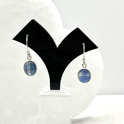 Kyanite Round Sterling Silver Earrings