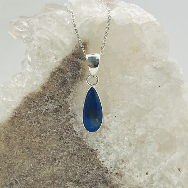 Product Image of Lapis Lazuli Oval Sterling Silver Pendant #1